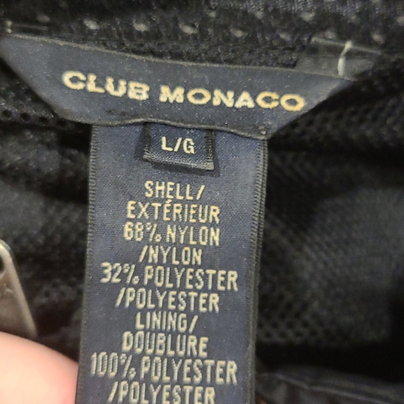 Club Monaco blk nylon/,polyester outdoor vest - Picture 9 of 9